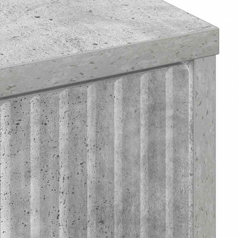 Bufet Betonowy szary 89,5 x 33 x 82 cm Materiał drewnopochodny