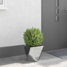 Donica Srebrny 30 x 30 x 30 cm Stal Galwanizowana