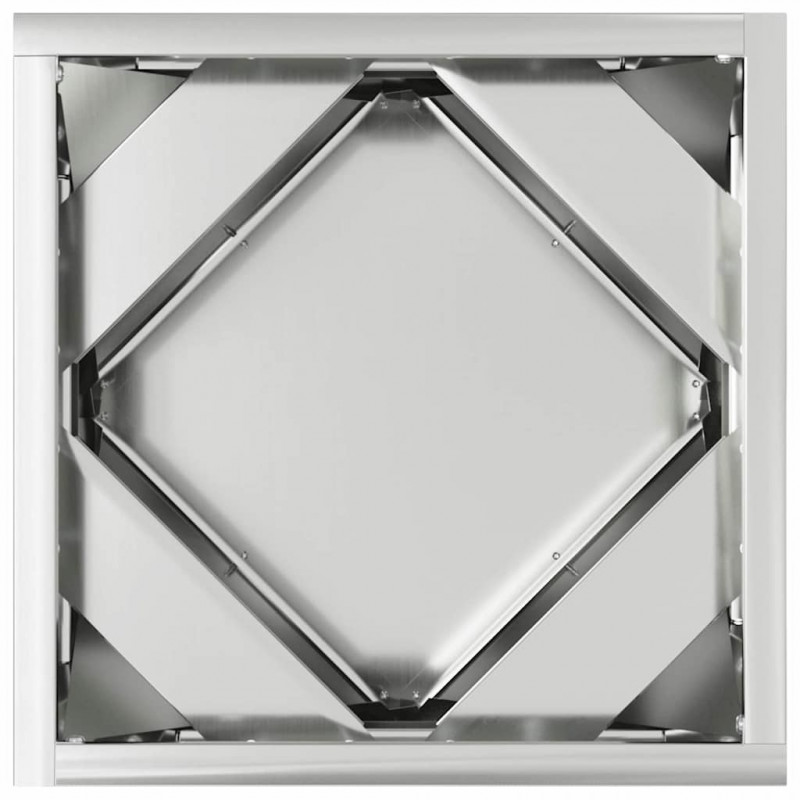 Donica Srebrny 30 x 30 x 30 cm Stal Galwanizowana