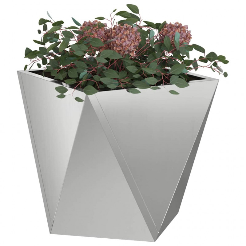 Donica 2 pcs Srebrny 30 x 30 x 30 cm Stal Galwanizowana