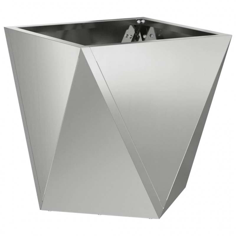 Donica 2 pcs Srebrny 30 x 30 x 30 cm Stal Galwanizowana