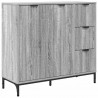 Bufet Szary Sonoma 89,5 x 33 x 82 cm Materiał drewnopochodny