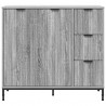 Bufet Szary Sonoma 89,5 x 33 x 82 cm Materiał drewnopochodny