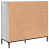 Bufet Szary Sonoma 89,5 x 33 x 82 cm Materiał drewnopochodny