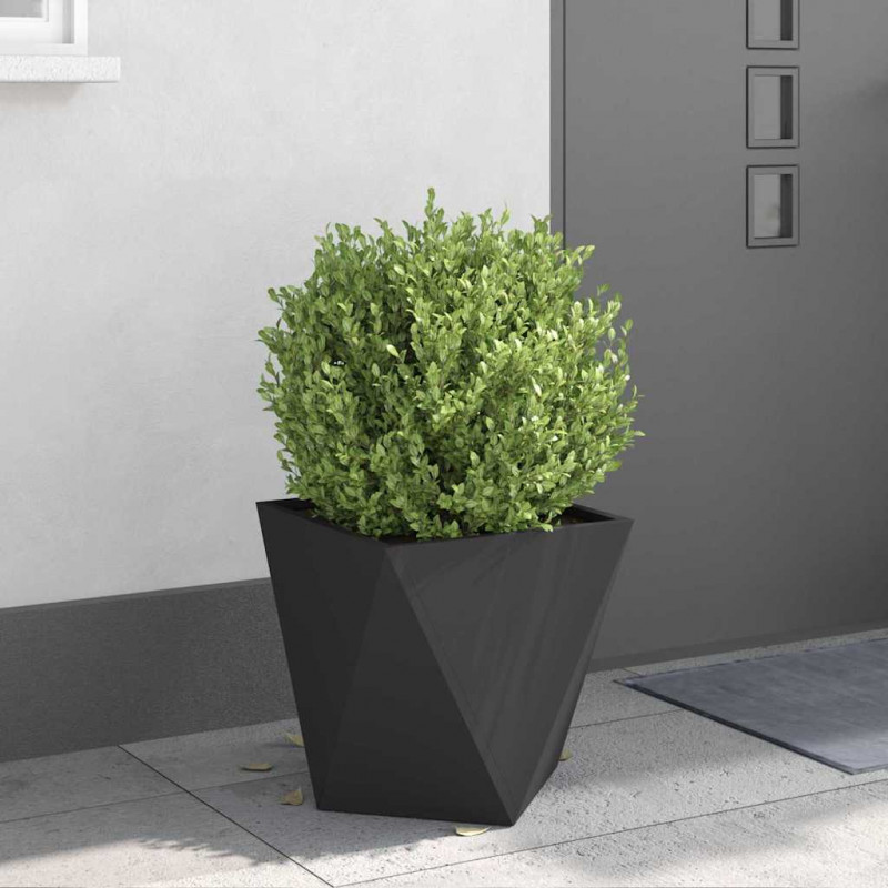 Donica 2 pcs Czarny 40 x 40 x 40 cm Stal