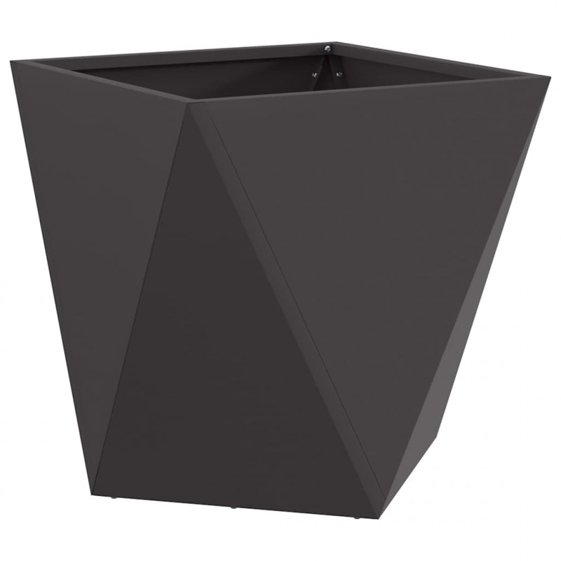Donica 2 pcs Czarny 40 x 40 x 40 cm Stal
