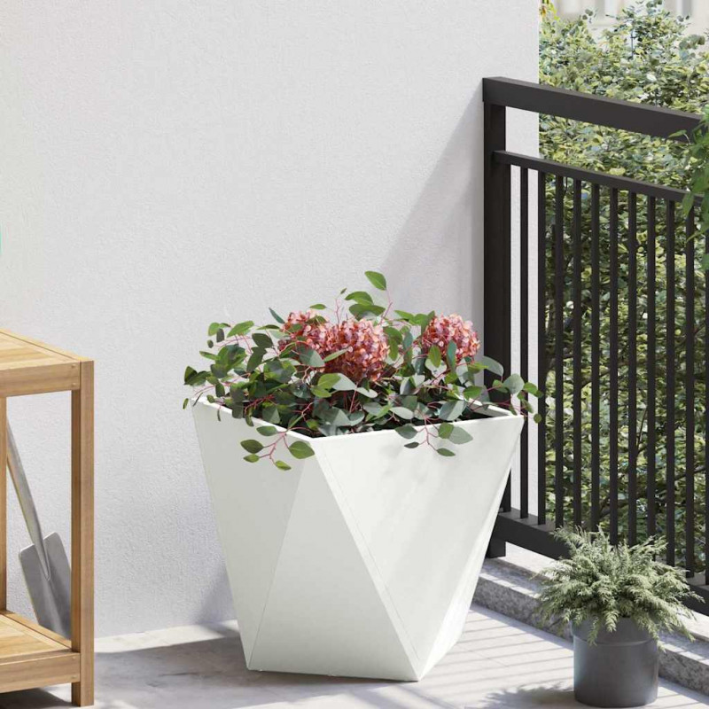 Donica Biały 40 x 40 x 40 cm Stal