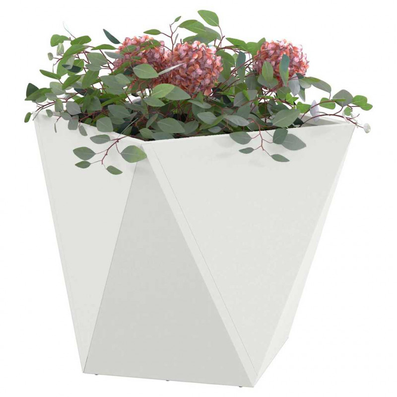 Donica Biały 40 x 40 x 40 cm Stal