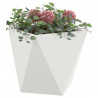 Donica Biały 40 x 40 x 40 cm Stal