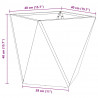 Donica 2 pcs Biały 40 x 40 x 40 cm Stal