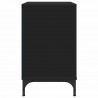 Stolik nocny Czarny 63.5 x 36 x 61 cm Materiał drewnopochodny