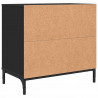 Stolik nocny Czarny 63.5 x 36 x 61 cm Materiał drewnopochodny