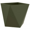 Donica 2 pcs Zielony oliwkowy 40 x 40 x 40 cm Stal