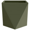 Donica 2 pcs Zielony oliwkowy 40 x 40 x 40 cm Stal