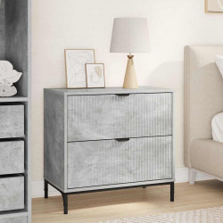 Stolik nocny z szufladą Betonowy szary 63.5 x 36 x 61 cm
