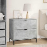 Stolik nocny z szufladą Betonowy szary 63.5 x 36 x 61 cm