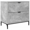 Stolik nocny z szufladą Betonowy szary 63.5 x 36 x 61 cm