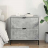 Stolik nocny z szufladą Betonowy szary 63.5 x 36 x 61 cm