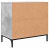 Stolik nocny z szufladą Betonowy szary 63.5 x 36 x 61 cm