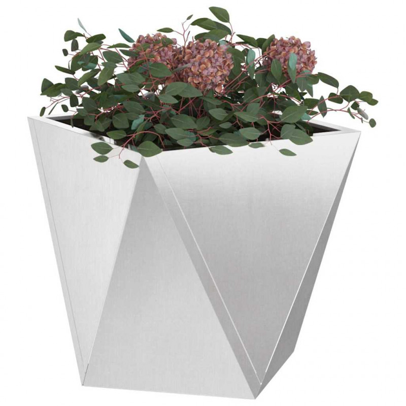 Donica 2 pcs Srebrny 40 x 40 x 40 cm Stal nierdzewna
