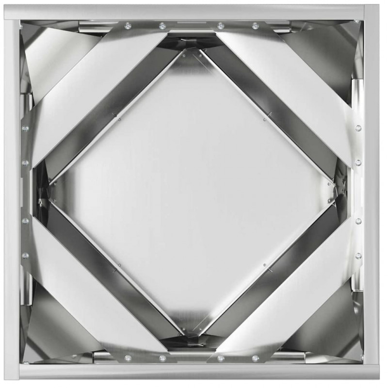 Donica Srebrny 40 x 40 x 40 cm Stal Galwanizowana
