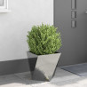 Donica 2 pcs Srebrny 40 x 40 x 40 cm Stal Galwanizowana
