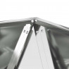 Donica 2 pcs Srebrny 40 x 40 x 40 cm Stal Galwanizowana