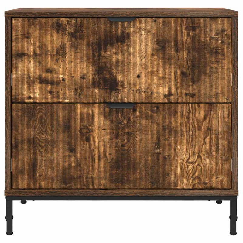 Stolik nocny z szufladą Wędzony dąb 63.5 x 36 x 61 cm