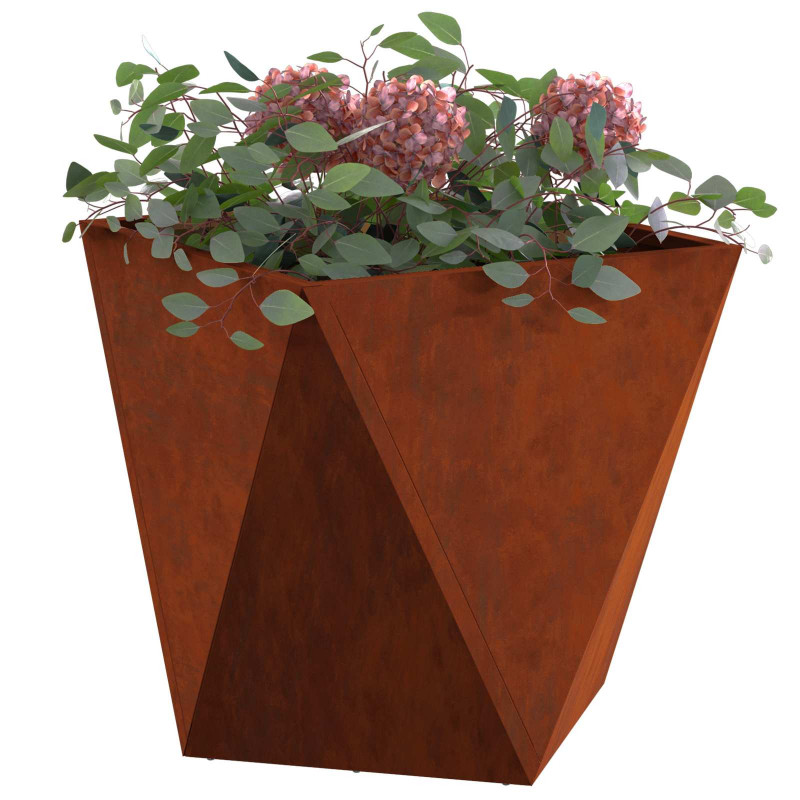 Donica 2 pcs Rdzawy 40 x 40 x 40 cm