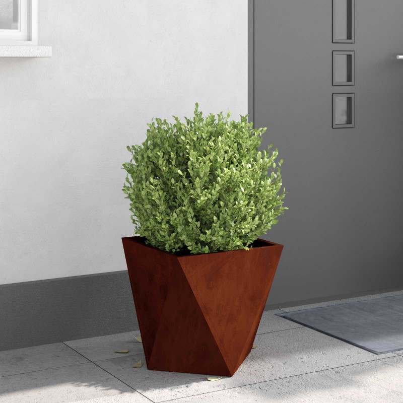 Donica 2 pcs Rdzawy 40 x 40 x 40 cm