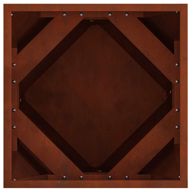 Donica 2 pcs Rdzawy 40 x 40 x 40 cm