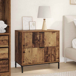 Stolik nocny z szufladą Stare drewno 63.5 x 36 x 61 cm