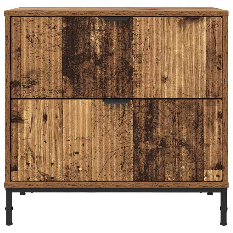 Stolik nocny z szufladą Stare drewno 63.5 x 36 x 61 cm