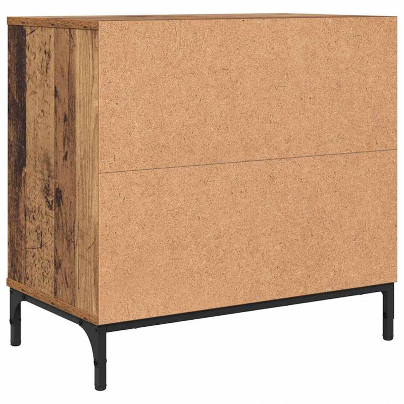 Stolik nocny z szufladą Stare drewno 63.5 x 36 x 61 cm