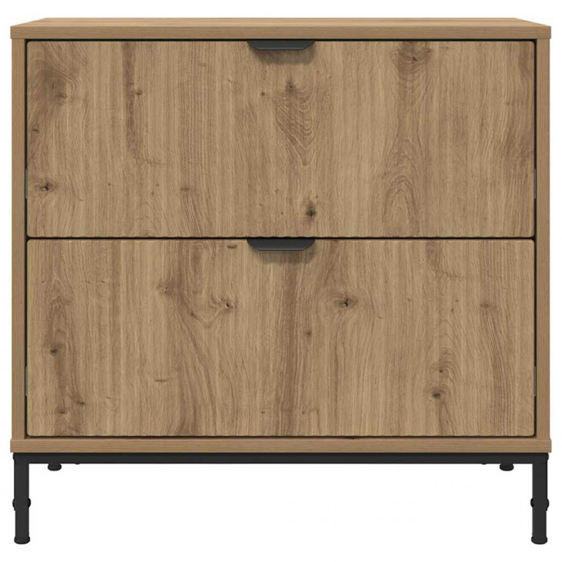 Stolik nocny z szufladą dąb artisan 63.5 x 36 x 61 cm