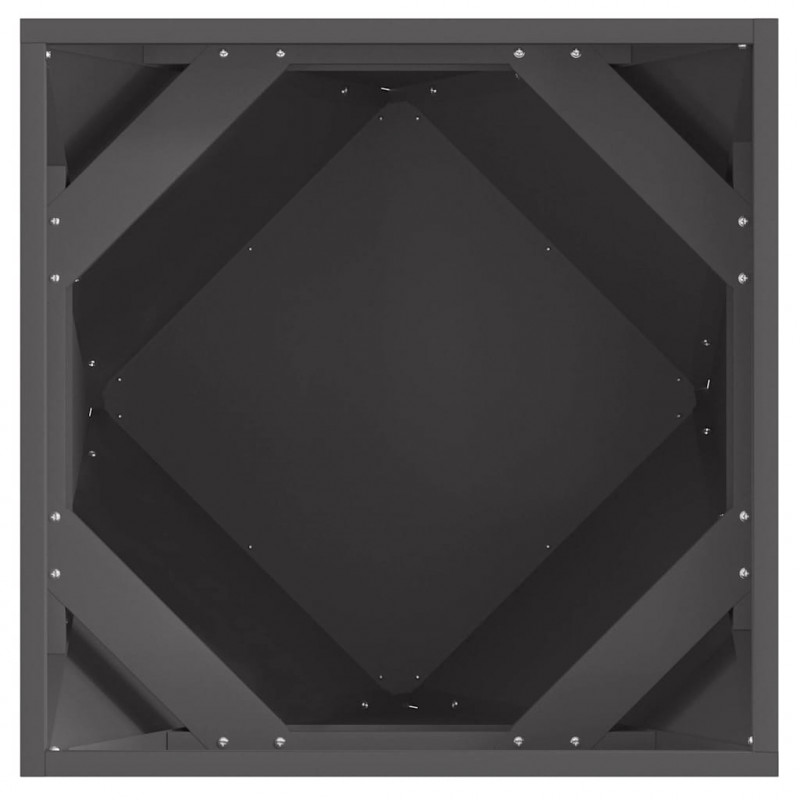 Donica Czarny 50 x 50 x 50 cm Stal