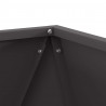 Donica 2 pcs Czarny 50 x 50 x 50 cm Stal