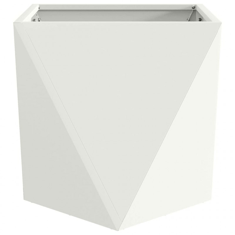 Donica Biały 50 x 50 x 50 cm Stal