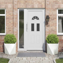 Donica 2 pcs Biały 50 x 50 x 50 cm Stal