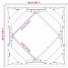 Donica 2 pcs Biały 50 x 50 x 50 cm Stal
