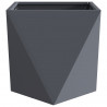Donica 2 pcs Antracyt 50 x 50 x 50 cm Stal