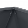 Donica 2 pcs Antracyt 50 x 50 x 50 cm Stal