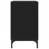 Szafka Nocna z szufladą 2 pcs Czarny 49 x 36 x 61 cm