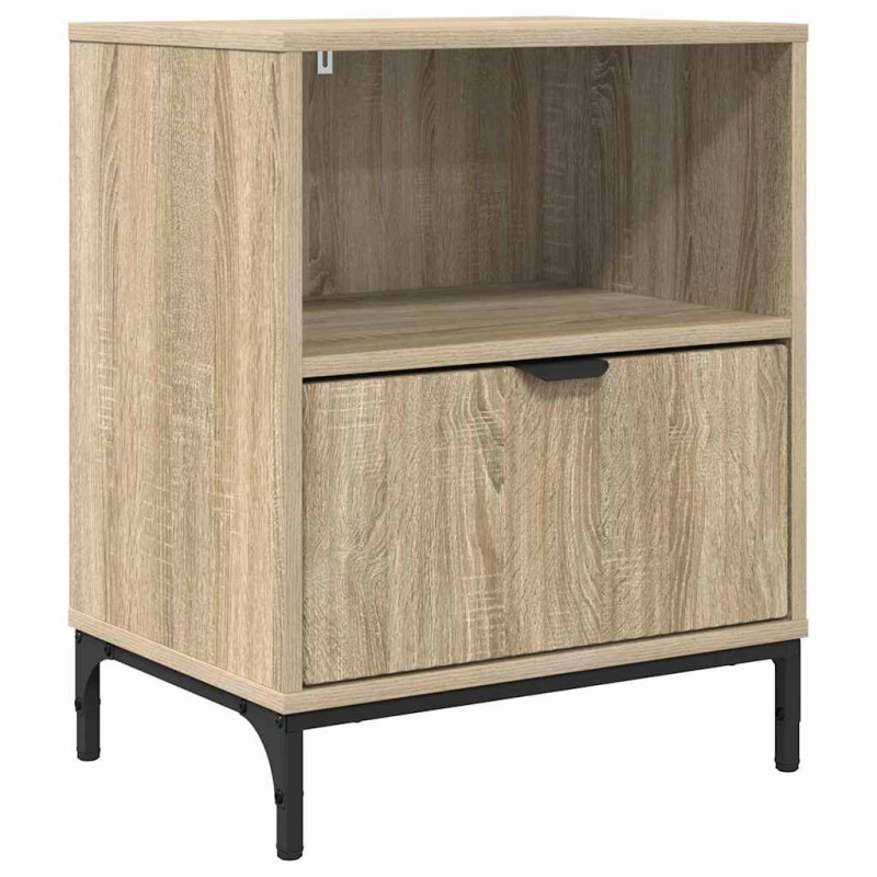 Szafka Nocna dąb sonoma 49 x 36 x 61 cm Materiał drewnopochodny