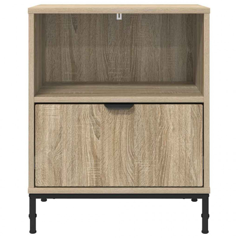 Szafka Nocna dąb sonoma 49 x 36 x 61 cm Materiał drewnopochodny