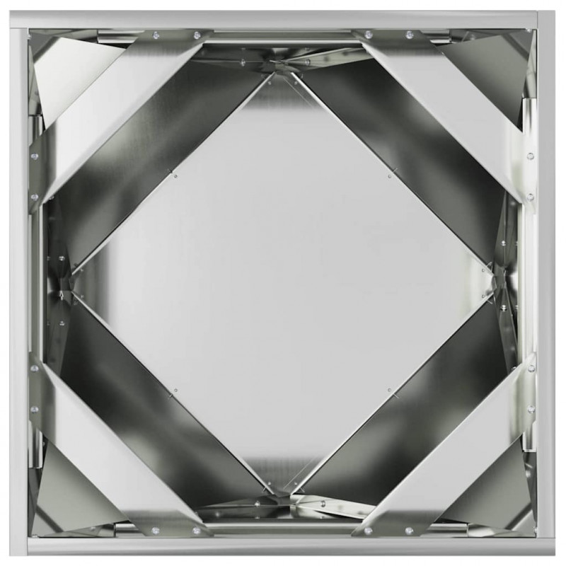Donica 2 pcs Srebrny 50 x 50 x 50 cm Stal Galwanizowana