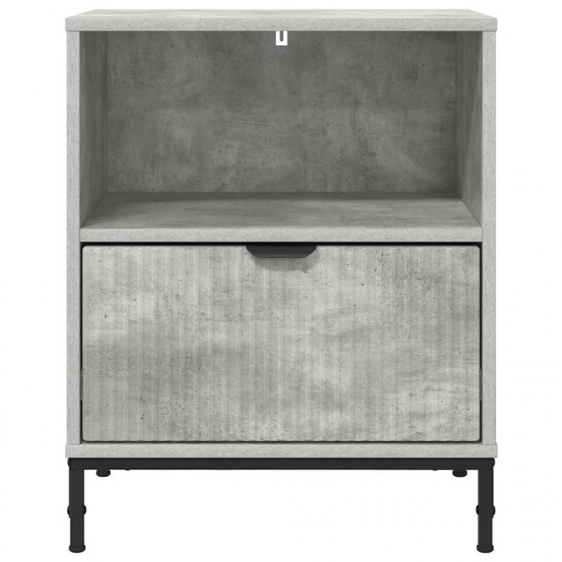 Szafka Nocna z szufladą 2 pcs Betonowy szary 49 x 36 x 61 cm