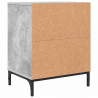 Szafka Nocna z szufladą 2 pcs Betonowy szary 49 x 36 x 61 cm
