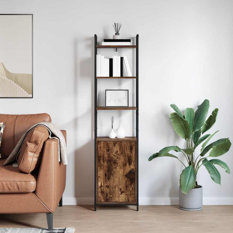 Szafka na książki Dąb wędzony 40 x 24 x 161 cm