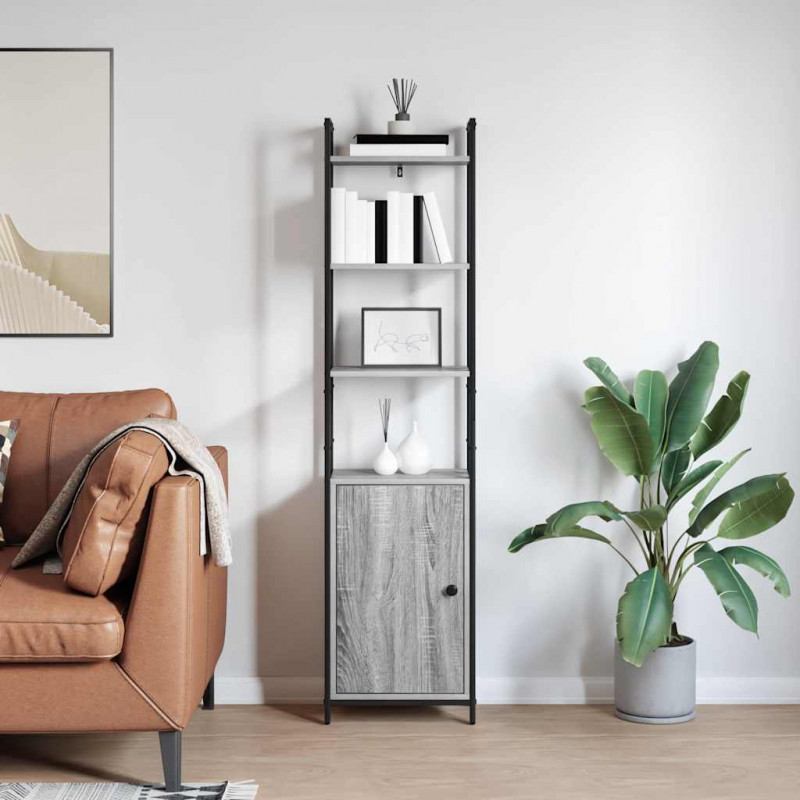 Szafka na książki Szary Sonoma 40 x 24 x 161 cm